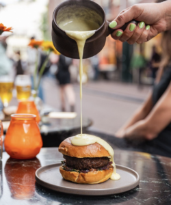 fondue cheese burger smelt